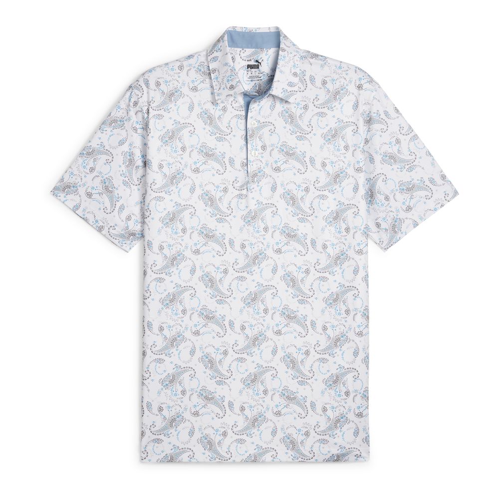 Puma Men's Cloudspun Paisley Golf Polo Shirt