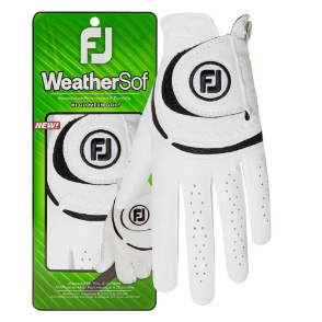 FootJoy Ladies WeatherSof White Black