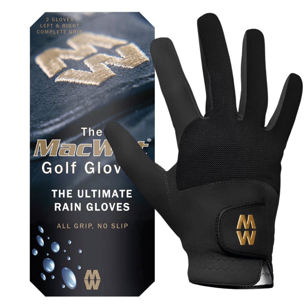 Glenmuir Unisex MacWet Micromesh Rain Golf Gloves (Pair)