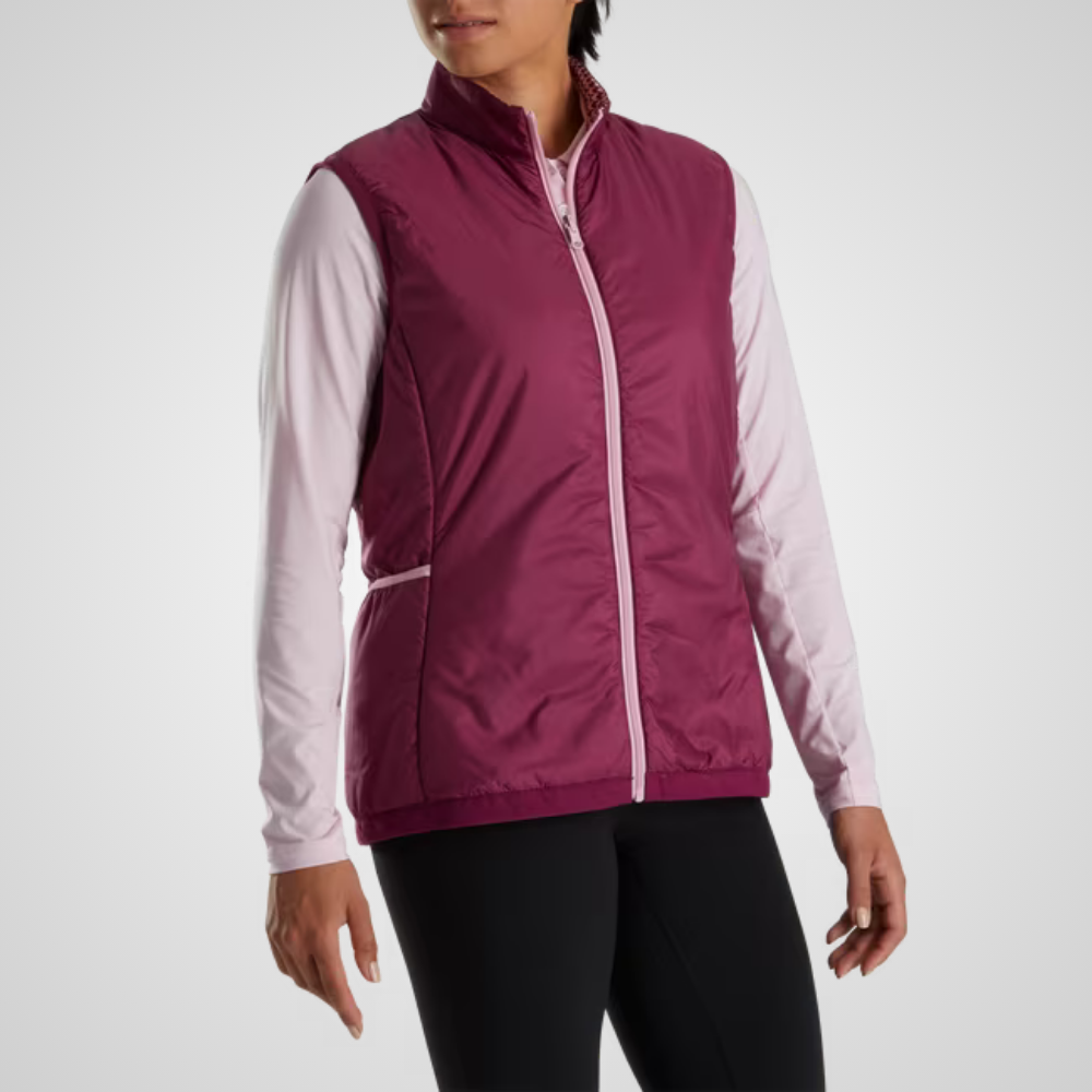 FootJoy Ladies Reversible Houndstooth Golf Vest 