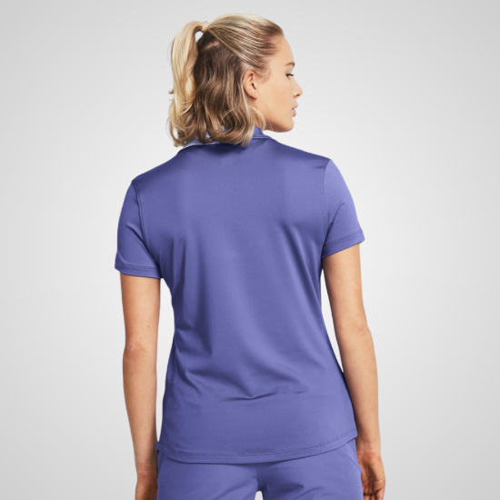 Under Armour Ladies Pitch Playoff Golf Polo Shirt Starlight Back