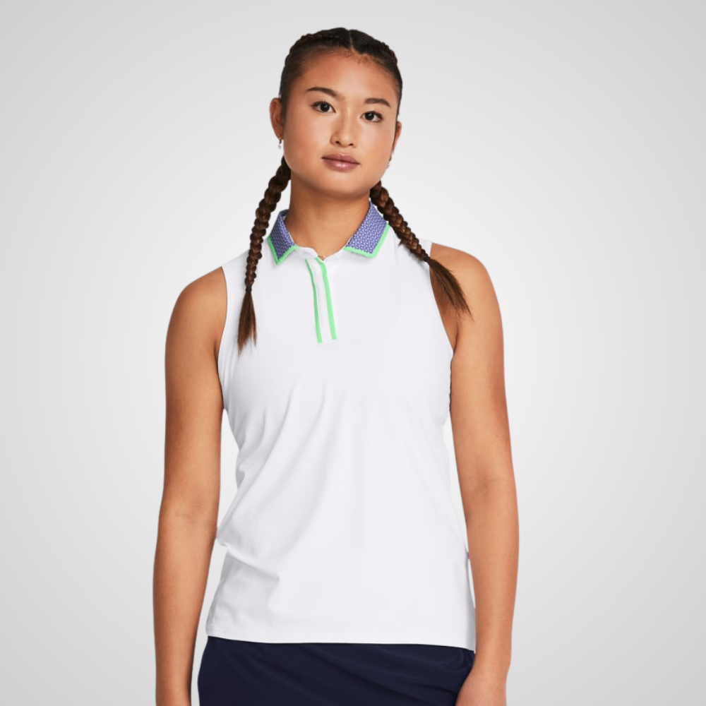 Under Armour Ladies Iso Chill Sleeveless Golf Polo Shirt