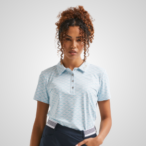 PING Ladies Rumour Golf Polo Shirt Aruba Blue Front