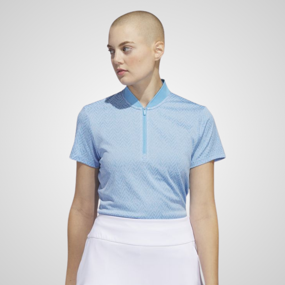 adidas Ladies Ultimate Jacquard Golf Polo Shirt