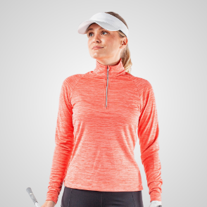 Model wearing Galvin Green Ladies Dina Colar Golf Sweater Front View