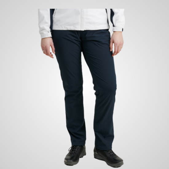 Model wearing Abacus Ladies Links Waterproof Golf Trousers Front View