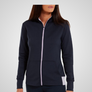 Picture of FootJoy Ladies Full Zip Knit Colour Block Golf Midlayer