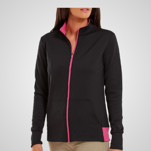 Picture of FootJoy Ladies Full Zip Knit Colour Block Golf Midlayer
