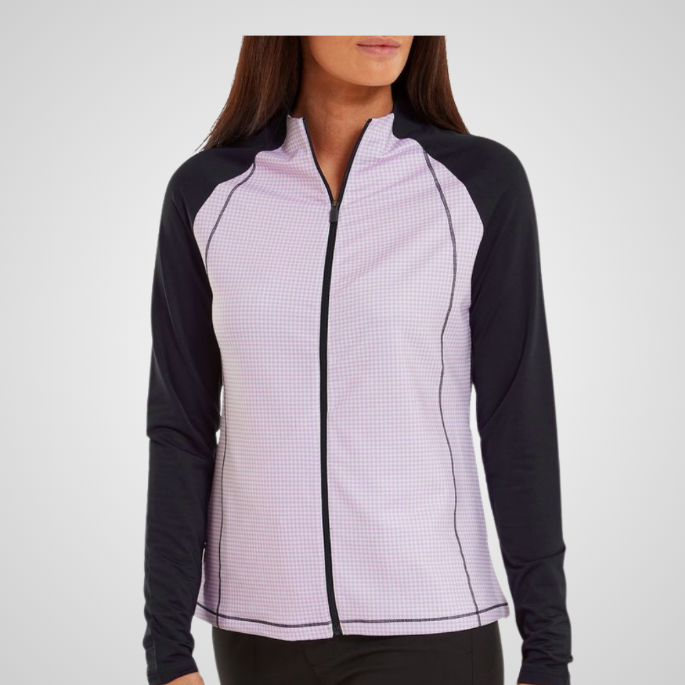 FootJoy Ladies Houndstooth Printed Golf Midlayer