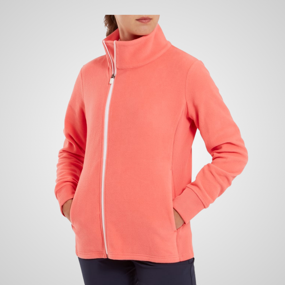 FootJoy Ladies Asymmetric Full Zip Fleece Golf Midlayer