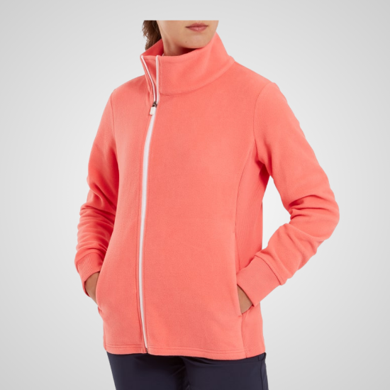 Picture of FootJoy Ladies Asymmetric Full Zip Fleece Golf Midlayer