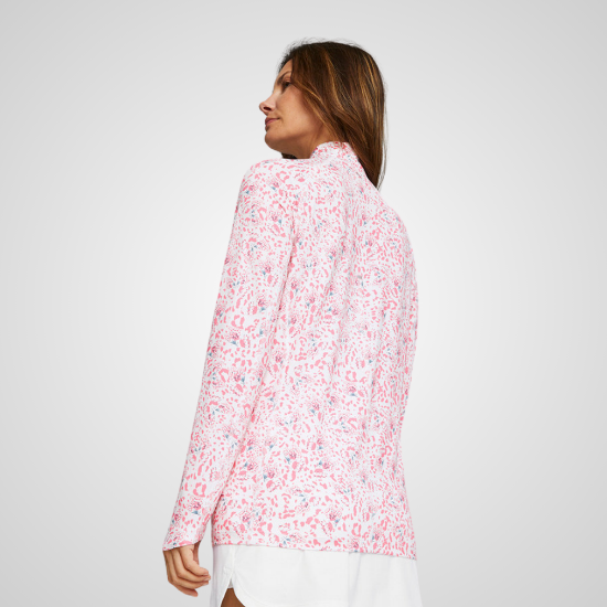 Picture of Puma Ladies YouV Mariposa 1/4 Zip Golf Sweater