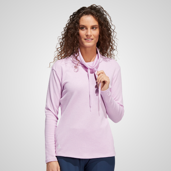 Picture of adidas Ladies Melange High Mock Golf Pullover 