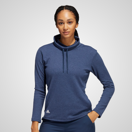 Picture of adidas Ladies Melange High Mock Golf Pullover 
