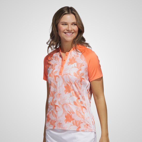 Picture of adidas Ladies Floral Golf Polo Shirt
