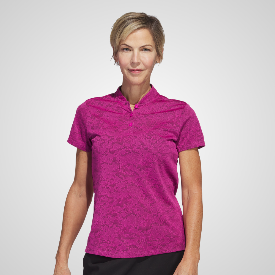 Picture of adidas Ladies Jacquard Golf Polo Shirt