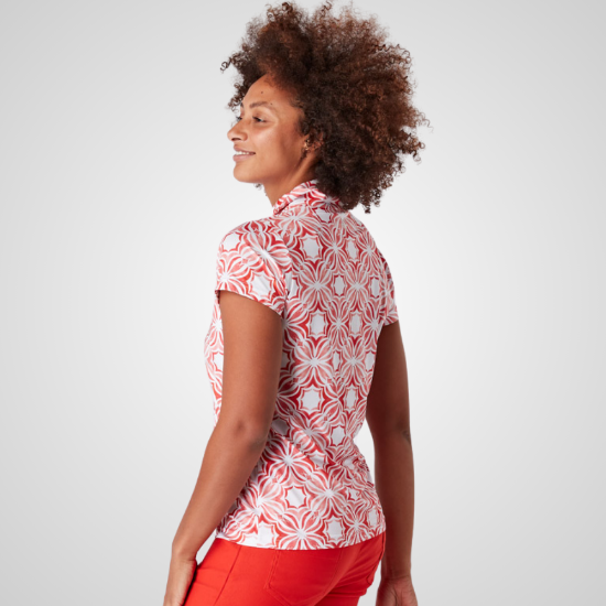 Picture of Swing Out Sister Ladies Signature Cap Sleeve Golf Polo Shirt