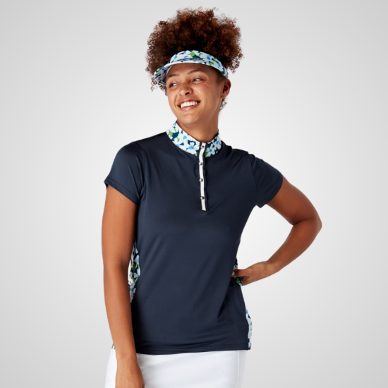 Picture of Swing Out Sister Ladies Clarissa Cap Sleeve Golf Polo Shirt