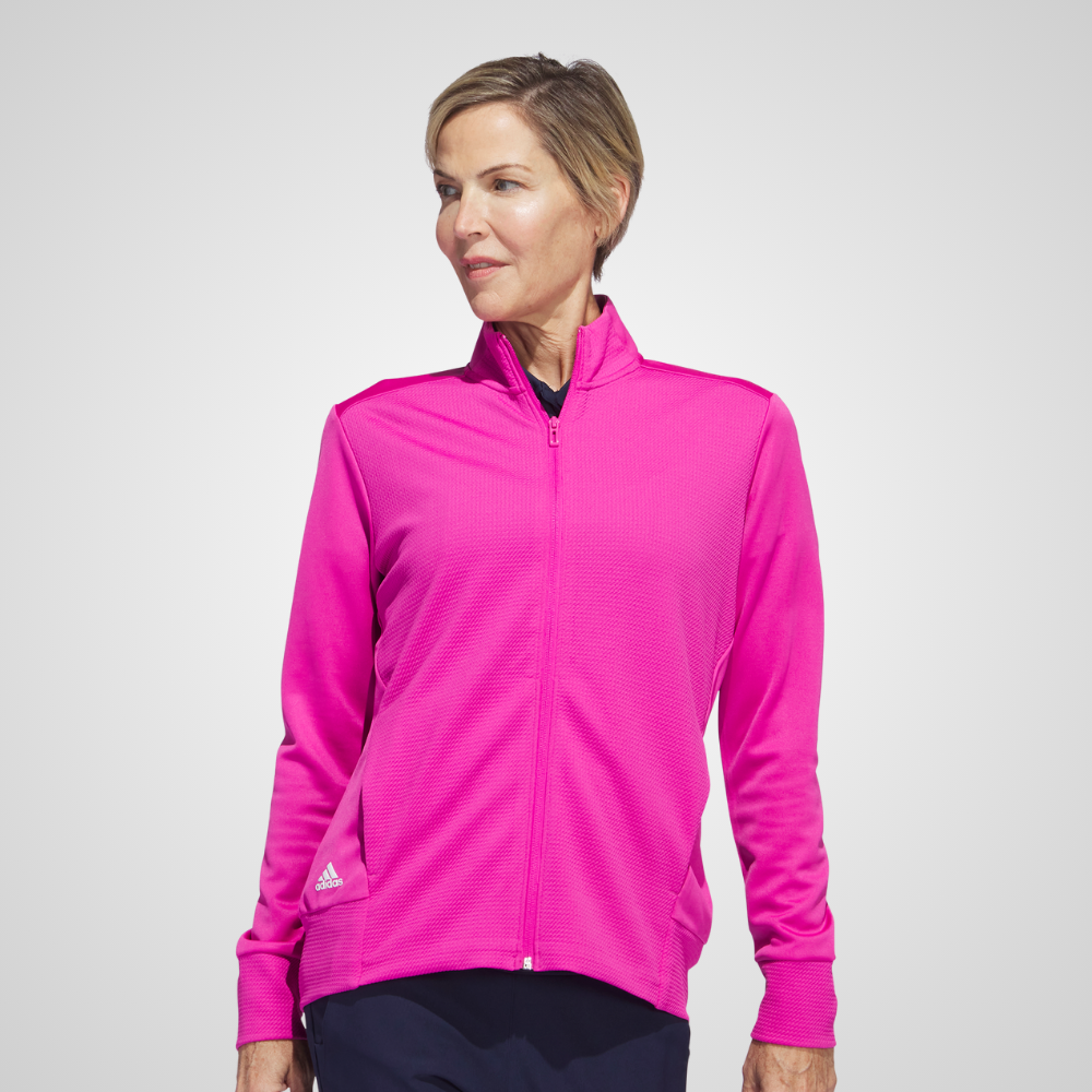 adidas Ladies Textured Full Zip Golf Jacket