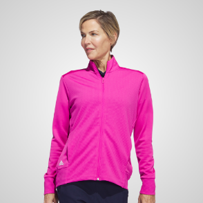 Picture of adidas Ladies Textured Full Zip Golf Jacket