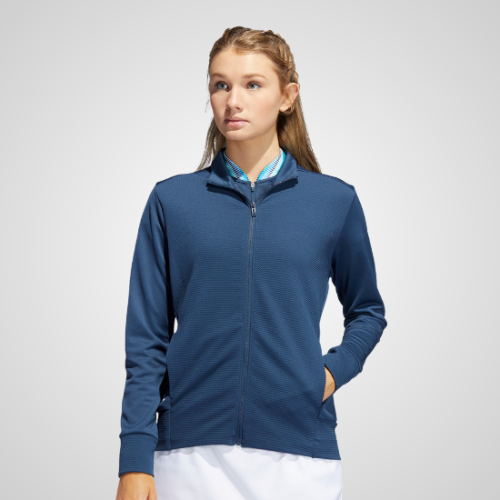 Picture of adidas Ladies Textured Full Zip Golf Jacket