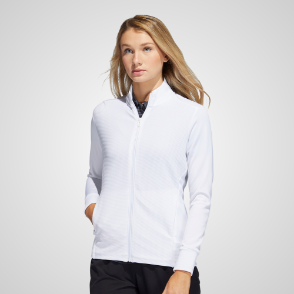 Picture of adidas Ladies Textured Full Zip Golf Jacket