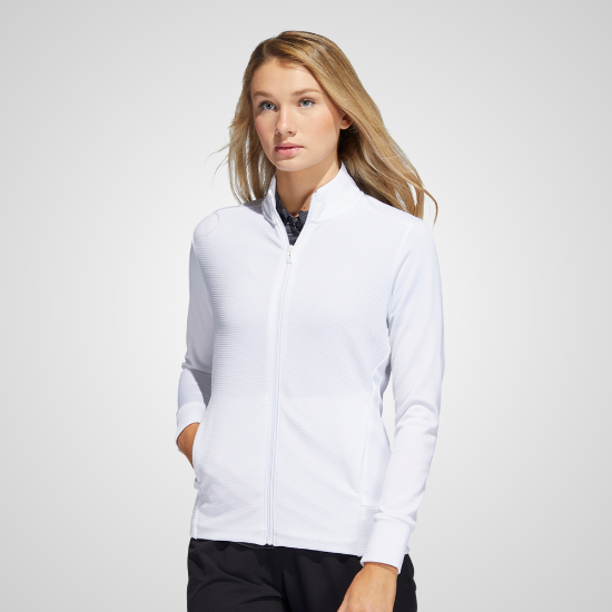 Picture of adidas Ladies Textured Full Zip Golf Jacket