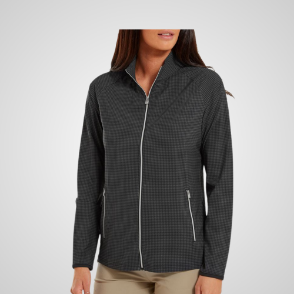 Picture of FootJoy Ladies Houndstooth Print Golf Jacket