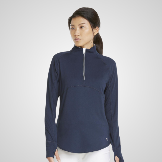 Picture of Puma Ladies Gamer 1/4-Zip Golf Midlayer