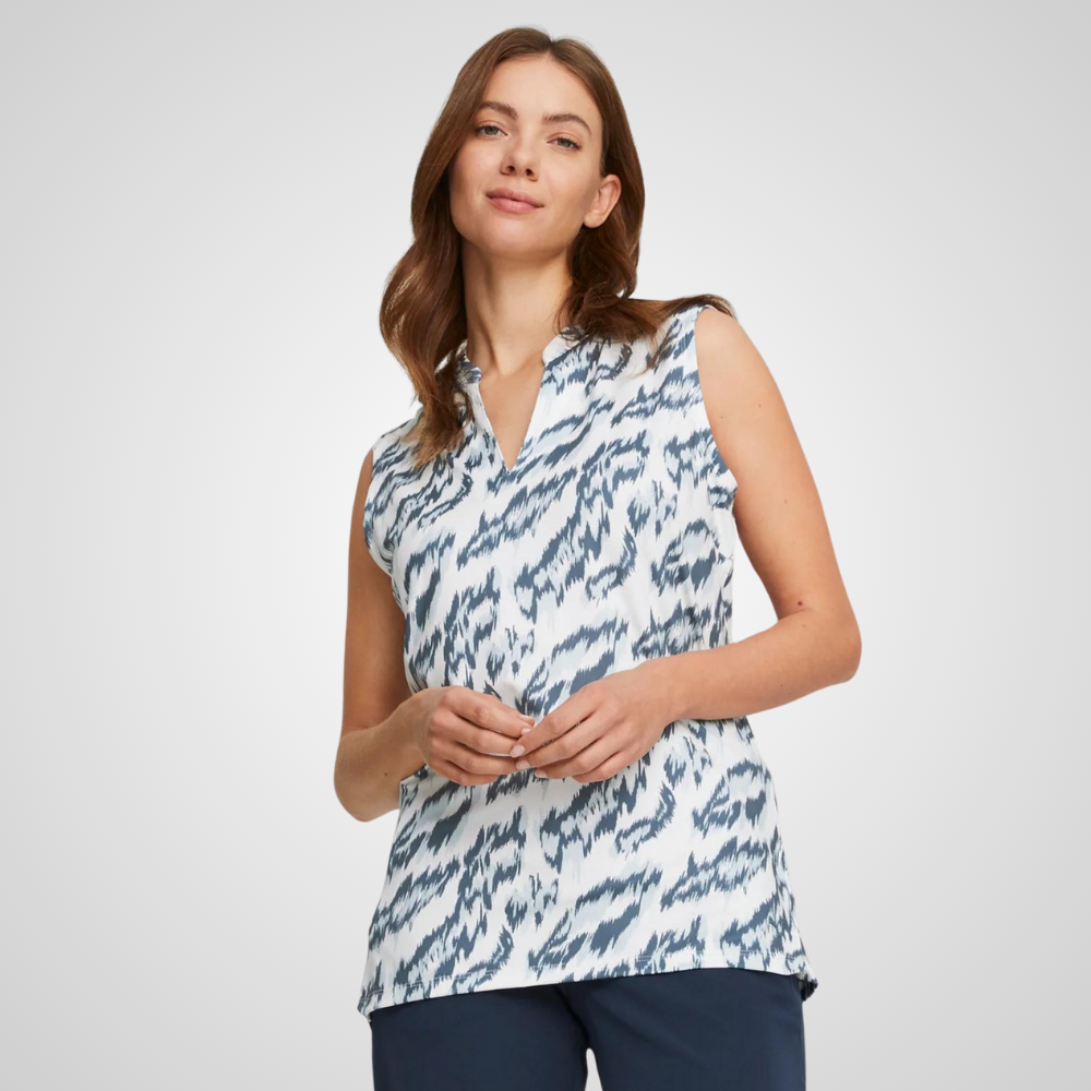 Puma Ladies MATTR Animal Sleeveless Golf Polo Shirt