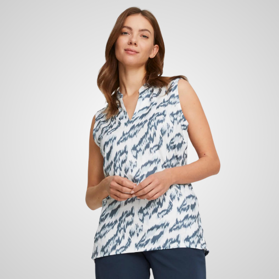 Picture of Puma Ladies MATTR Animal Sleeveless Golf Polo Shirt