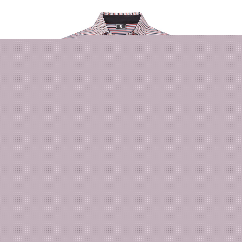 FootJoy Men's Balance Stripe Lisle Golf Polo Shirt