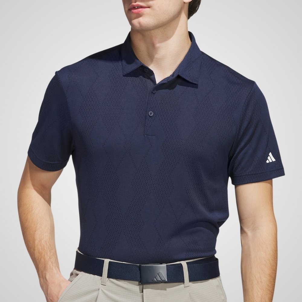 adidas Men's Ultimate Micro Texture Golf Polo Shirt