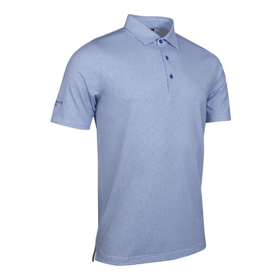 Picture of Glenmuir Men's Carrbridge Fan Print Golf Polo Shirt