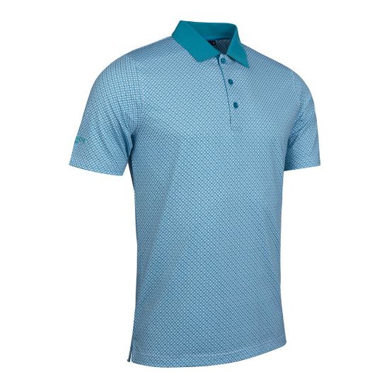 Picture of Glenmuir Men's Gullane 'G' Printed Golf Polo Shirt