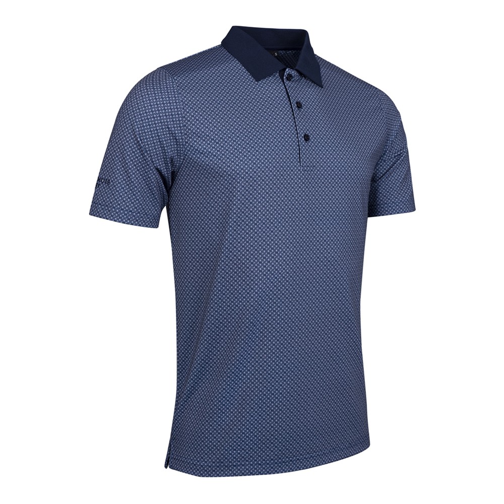 Glenmuir Men's Gullane 'G' Printed Golf Polo Shirt