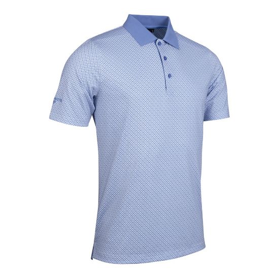 Picture of Glenmuir Men's Gullane 'G' Printed Golf Polo Shirt