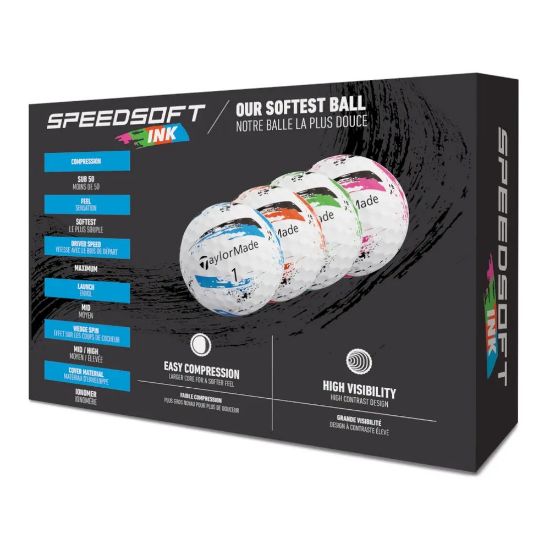Picture of TaylorMade Speed Soft Ink Multi Golf Balls