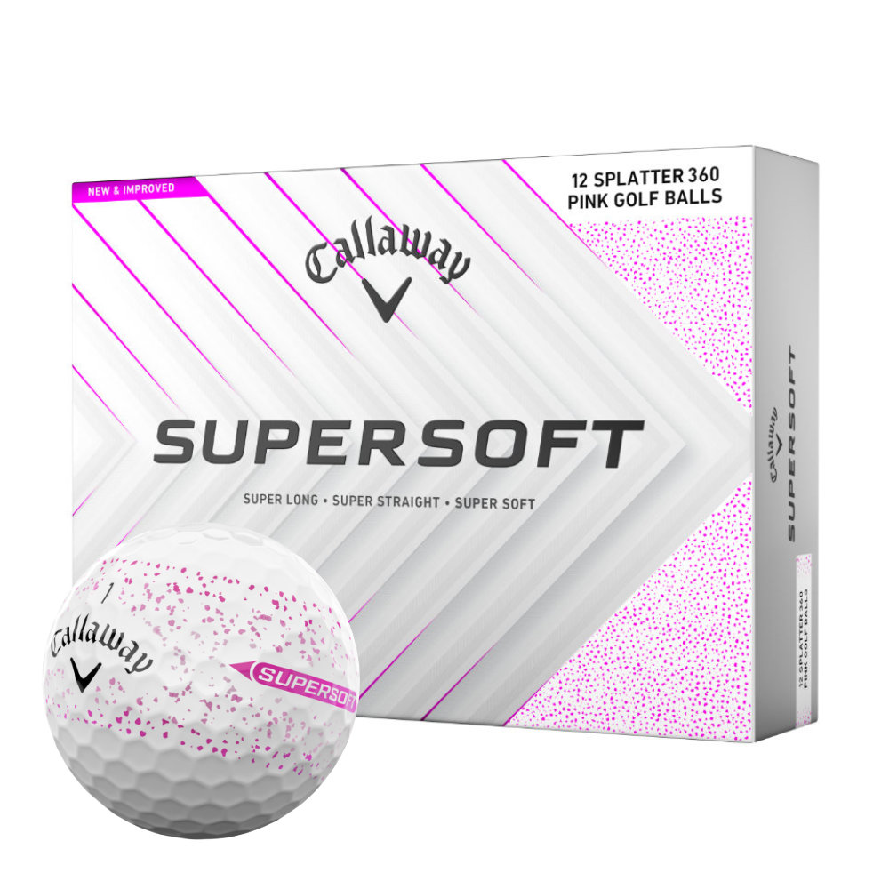 Callaway Supersoft Splatter Golf Balls