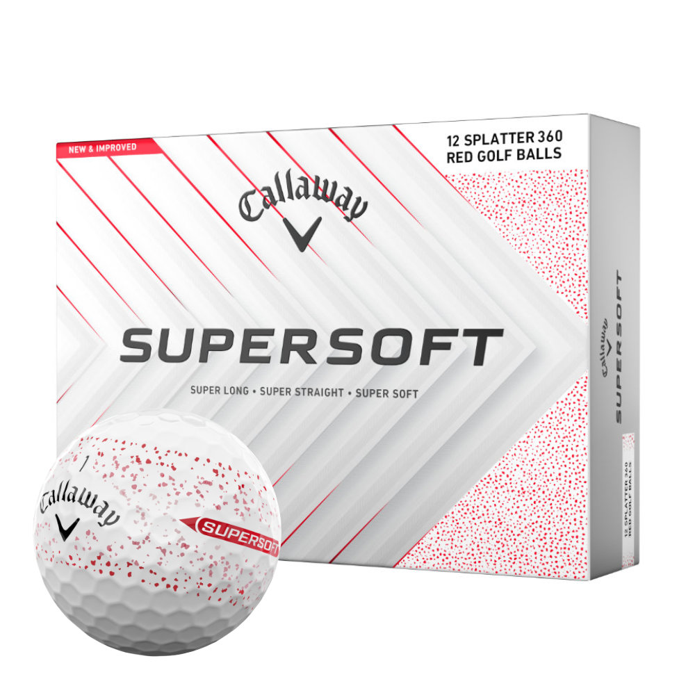 Callaway Supersoft Splatter Golf Balls