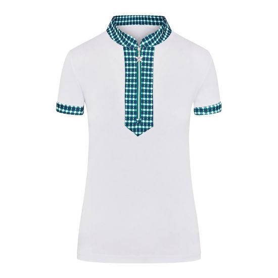Picture of Swing out Sister Ladies Zest Pique Pattern Golf Polo Shirt