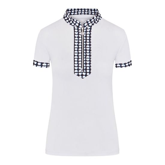Picture of Swing out Sister Ladies Zest Pique Pattern Golf Polo Shirt