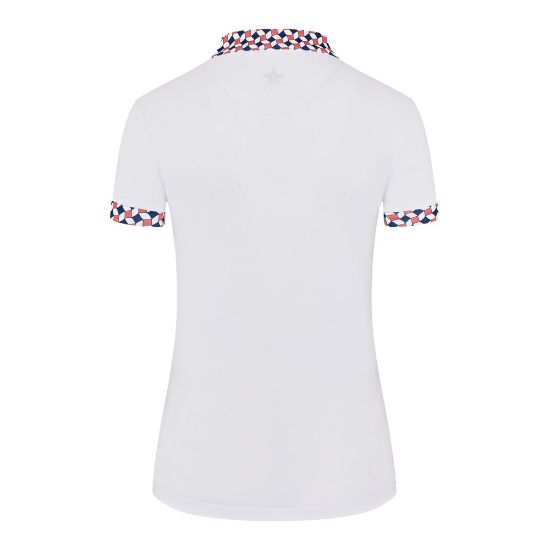 Picture of Swing out Sister Ladies Zest Pique Pattern Golf Polo Shirt