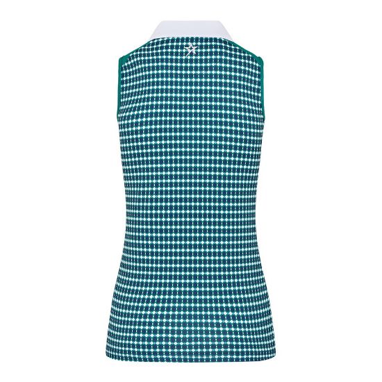 Picture of Swing Out Sister Ladies Beth Pattern Sleeveless Golf Polo Shirt