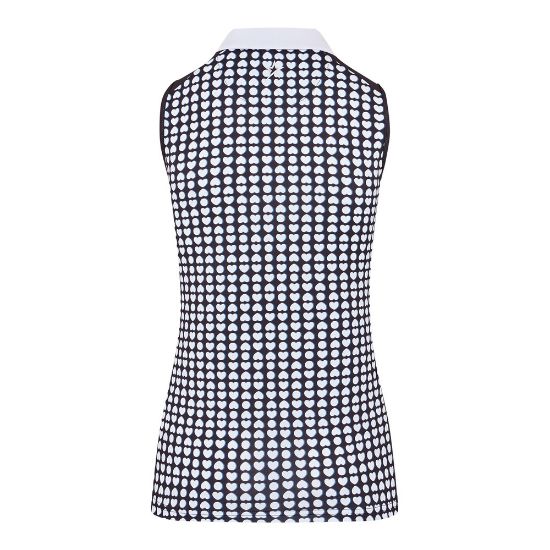 Picture of Swing Out Sister Ladies Beth Pattern Sleeveless Golf Polo Shirt