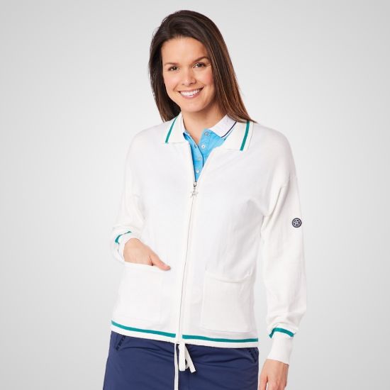 Picture of Swing out Sister Ladies Seeker Cotton Golf Cardigan
