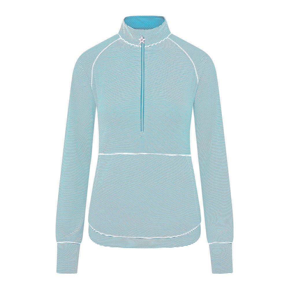 Swing Out Sister Ladies Lottie Stripe 1/4 Zip Golf Midlayer