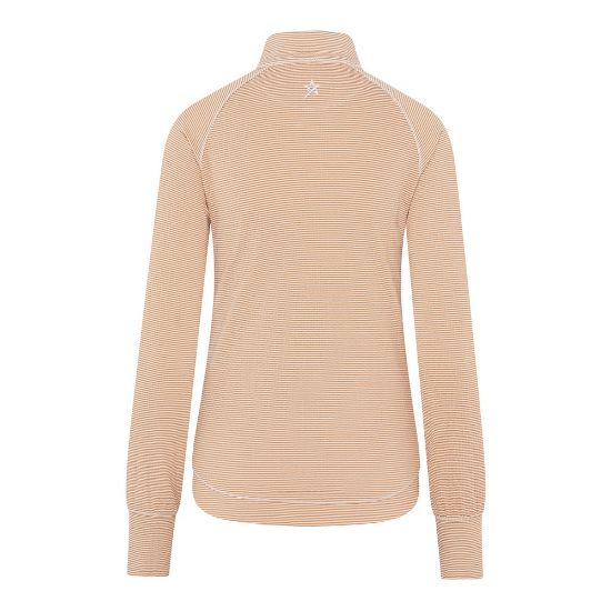 Picture of Swing Out Sister Ladies Lottie Stripe 1/4 Zip Golf Midlayer