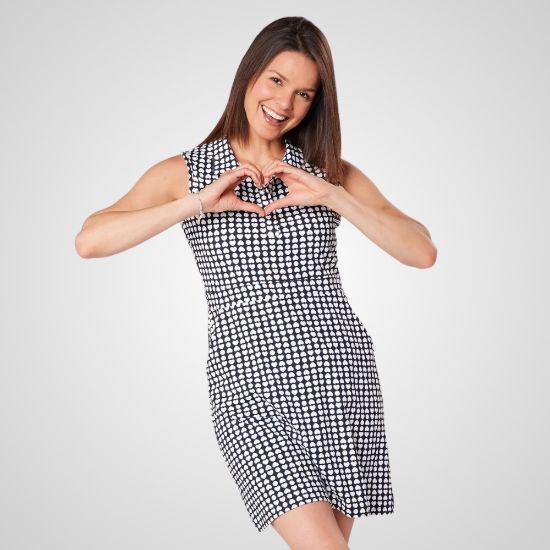 Picture of Swing Out Sister Ladies Penelope Pattern Sleeveless Golf Dress