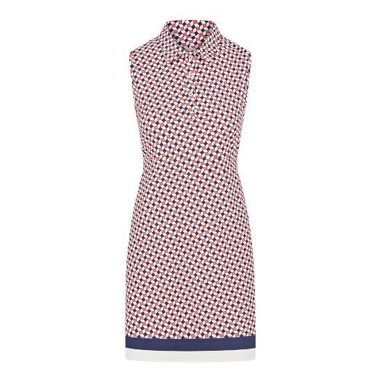 Picture of Swing Out Sister Ladies Penelope Pattern Sleeveless Golf Dress